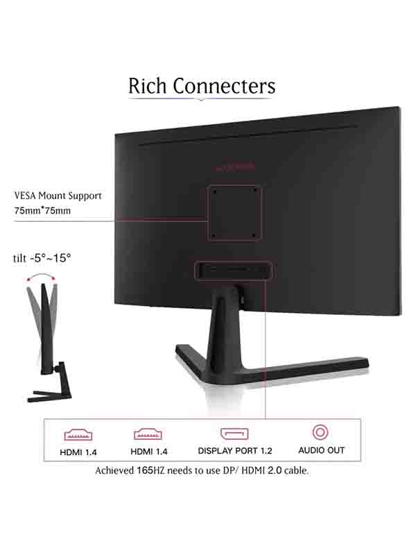 KOORUI 24E4 24 inch High-Performance Gaming Monitor, 165Hz